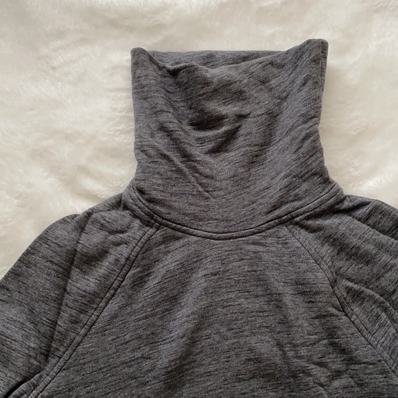 Lululemon | Heather Grey Turtleneck Sweater with Pockets - Picture 5 of 7